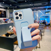 Estuche colorido a prueba de golpes de TPU + PC con soporte para correa de muñeca, para iPhone 11, para iPhone 11 Pro, para iPhone 11 Pro Max